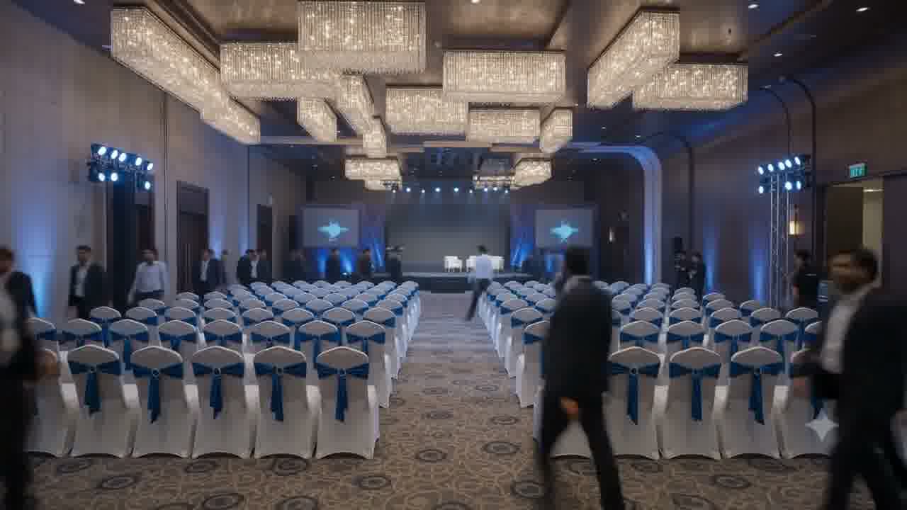 Interactive fintech booth screens in Hyderabad